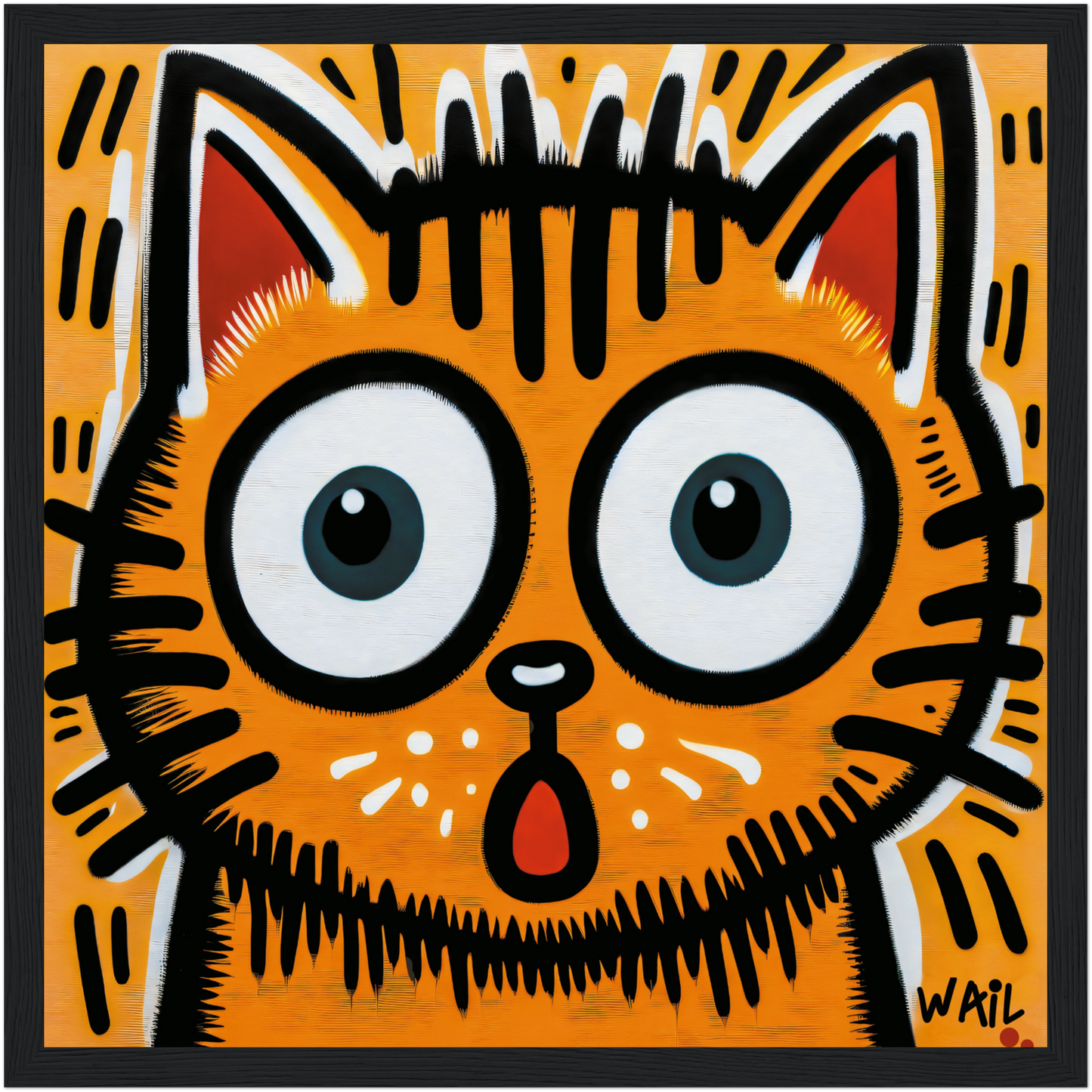 Thor-Orange Meow | Poster gato naranja