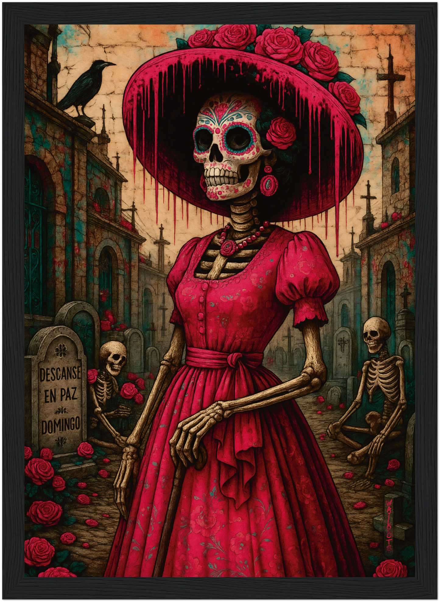 Catrina Domingo – Poster Místico y Folklore Moderno