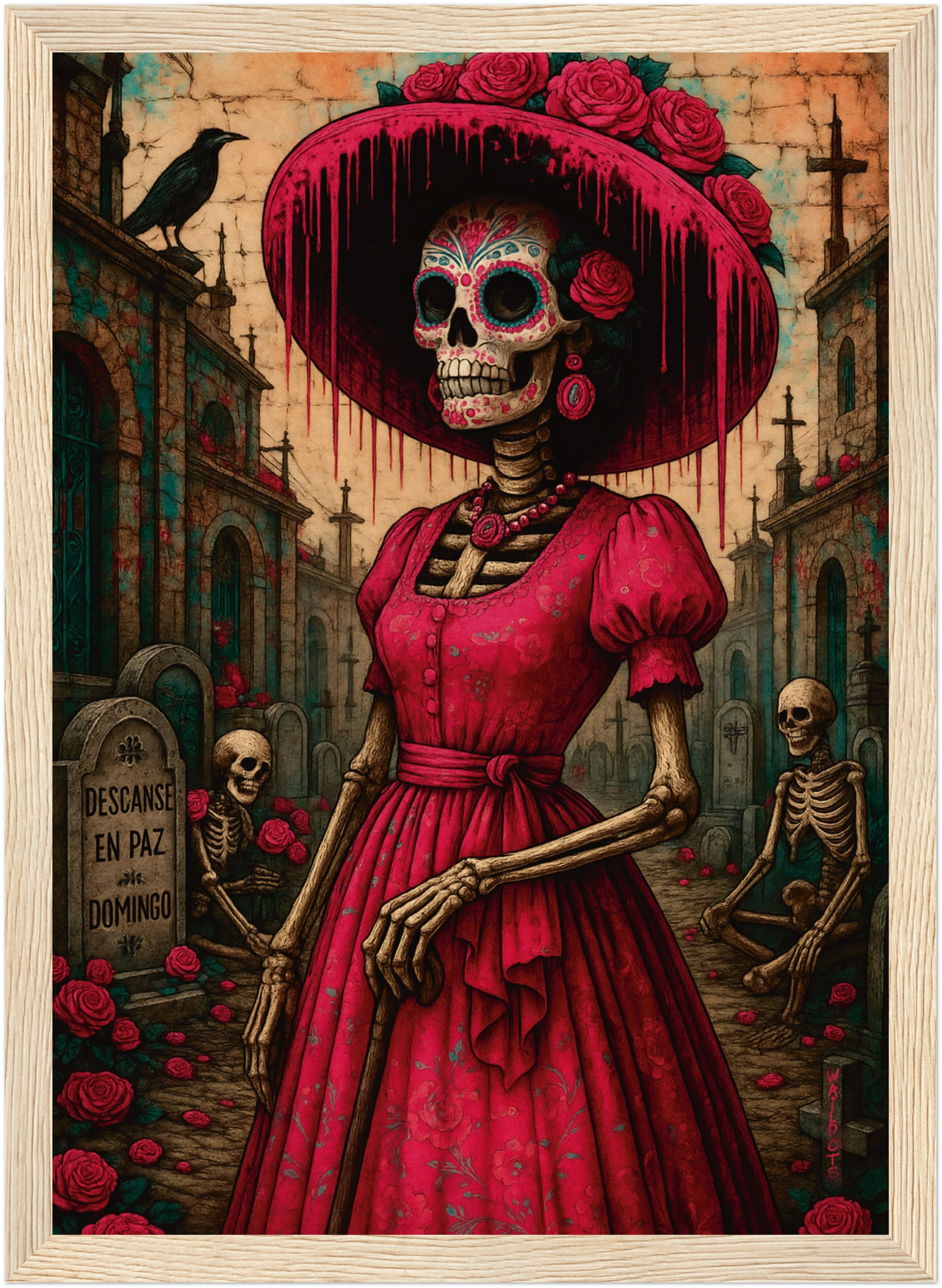Catrina Domingo – Poster Místico y Folklore Moderno