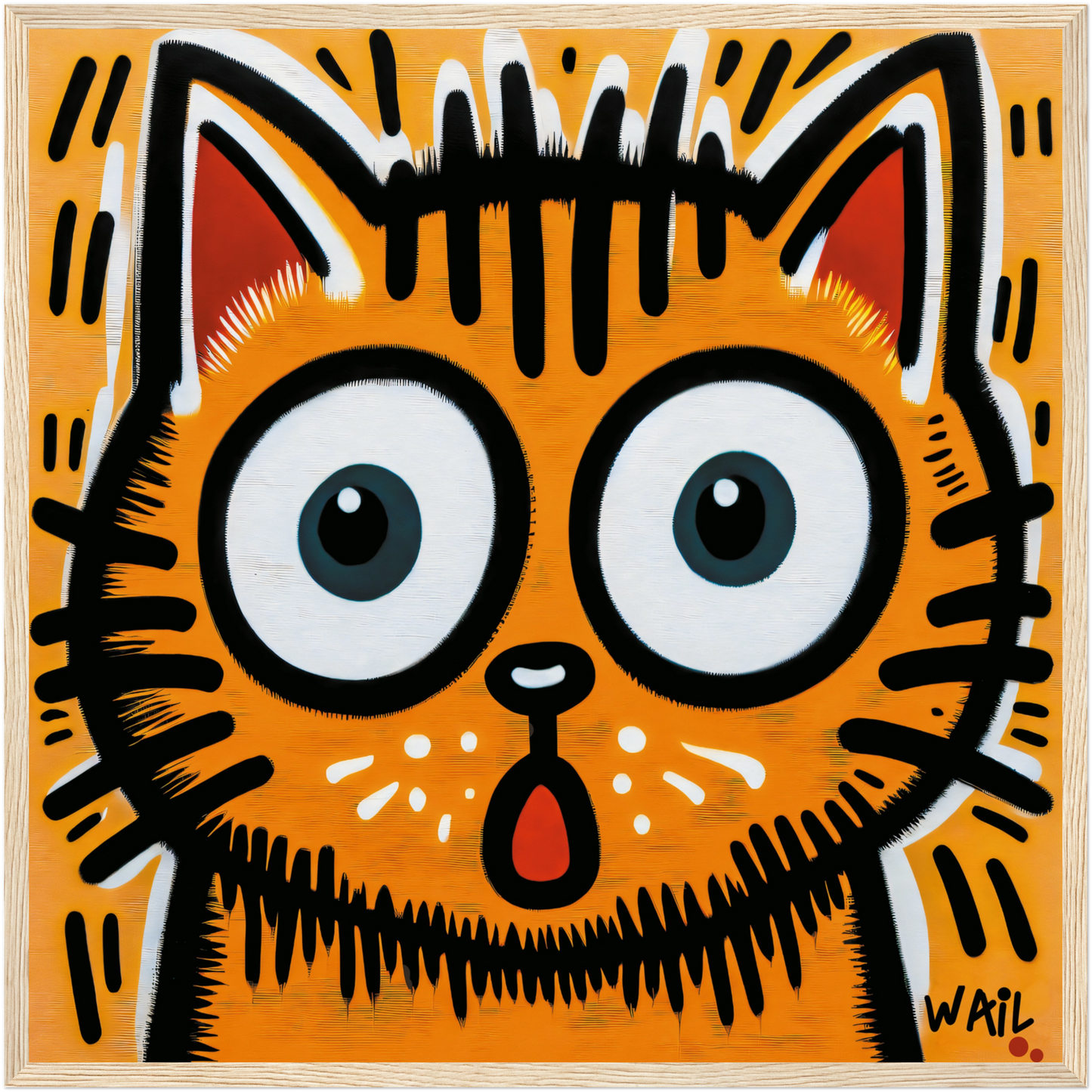 Thor-Orange Meow | Poster gato naranja