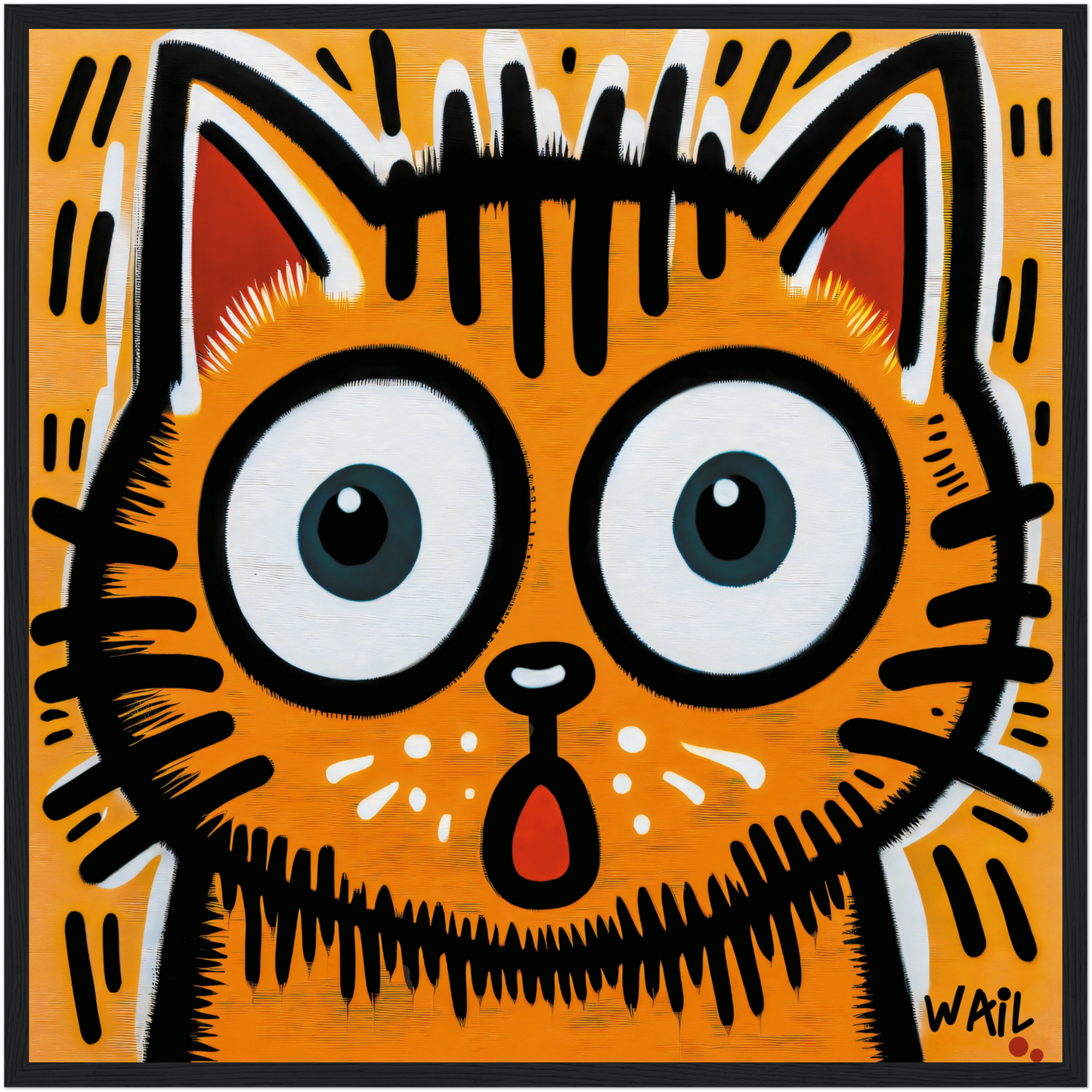 Thor-Orange Meow | Poster gato naranja