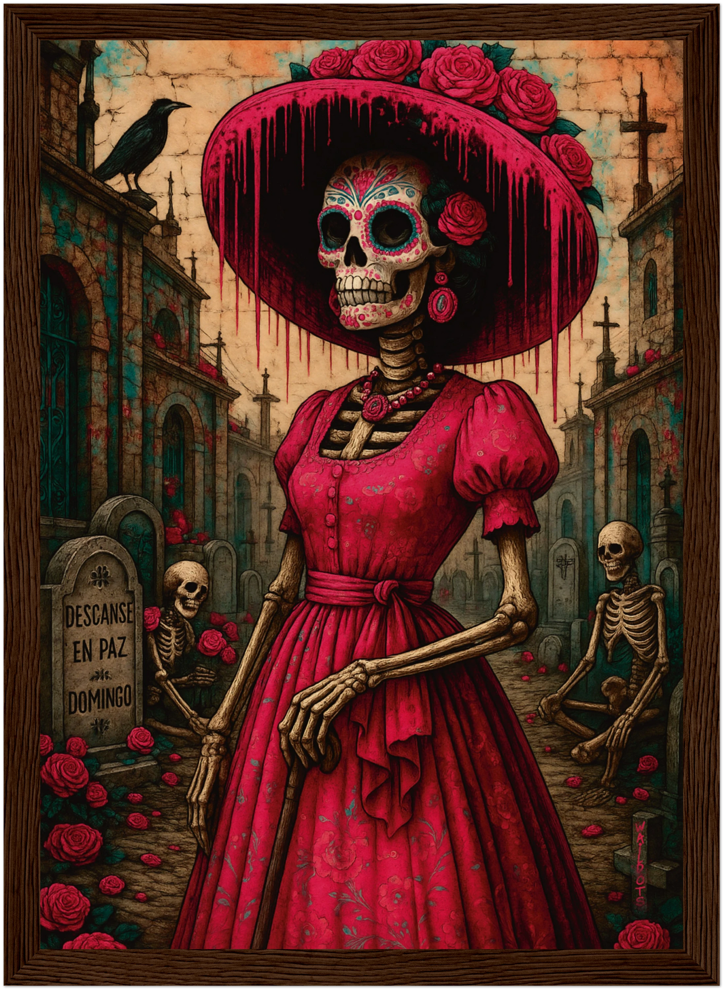 Catrina Domingo – Poster Místico y Folklore Moderno