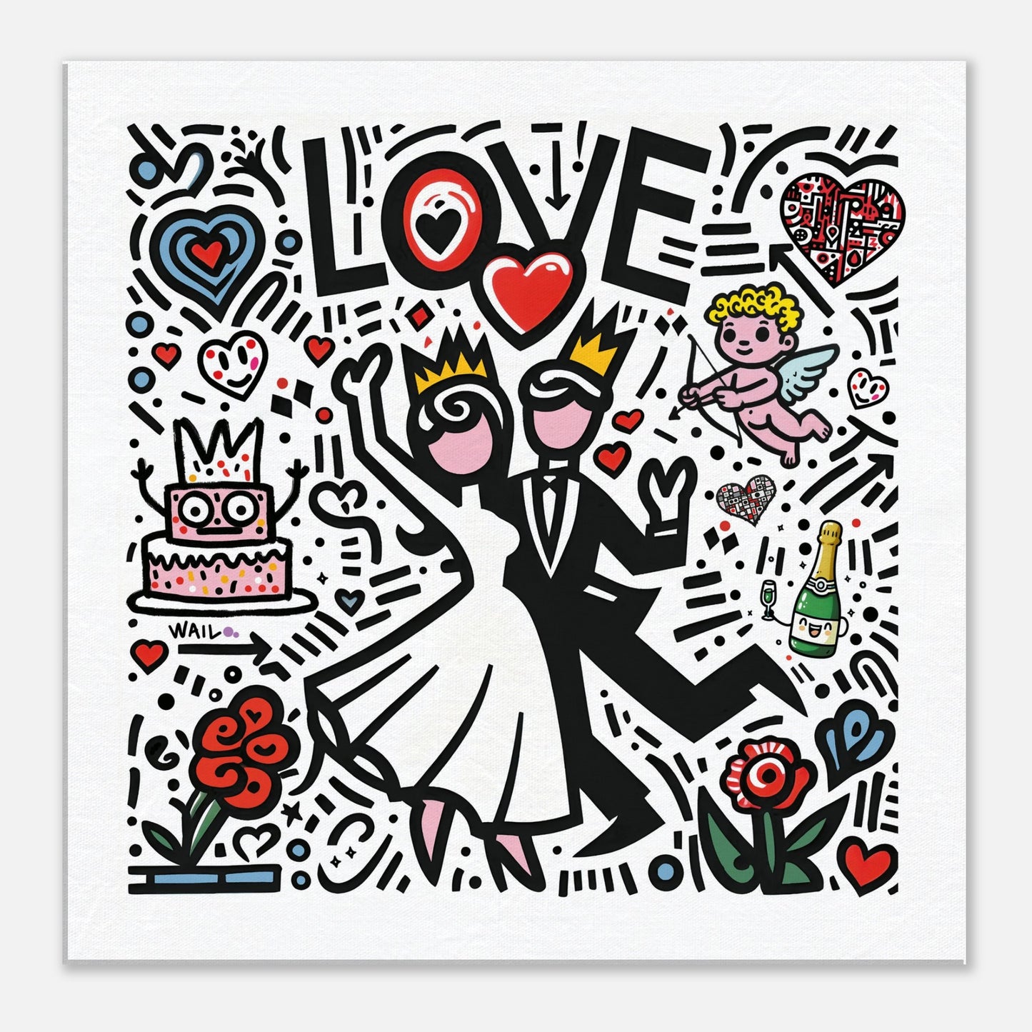 Love is in the Air | Cuadro enamorados