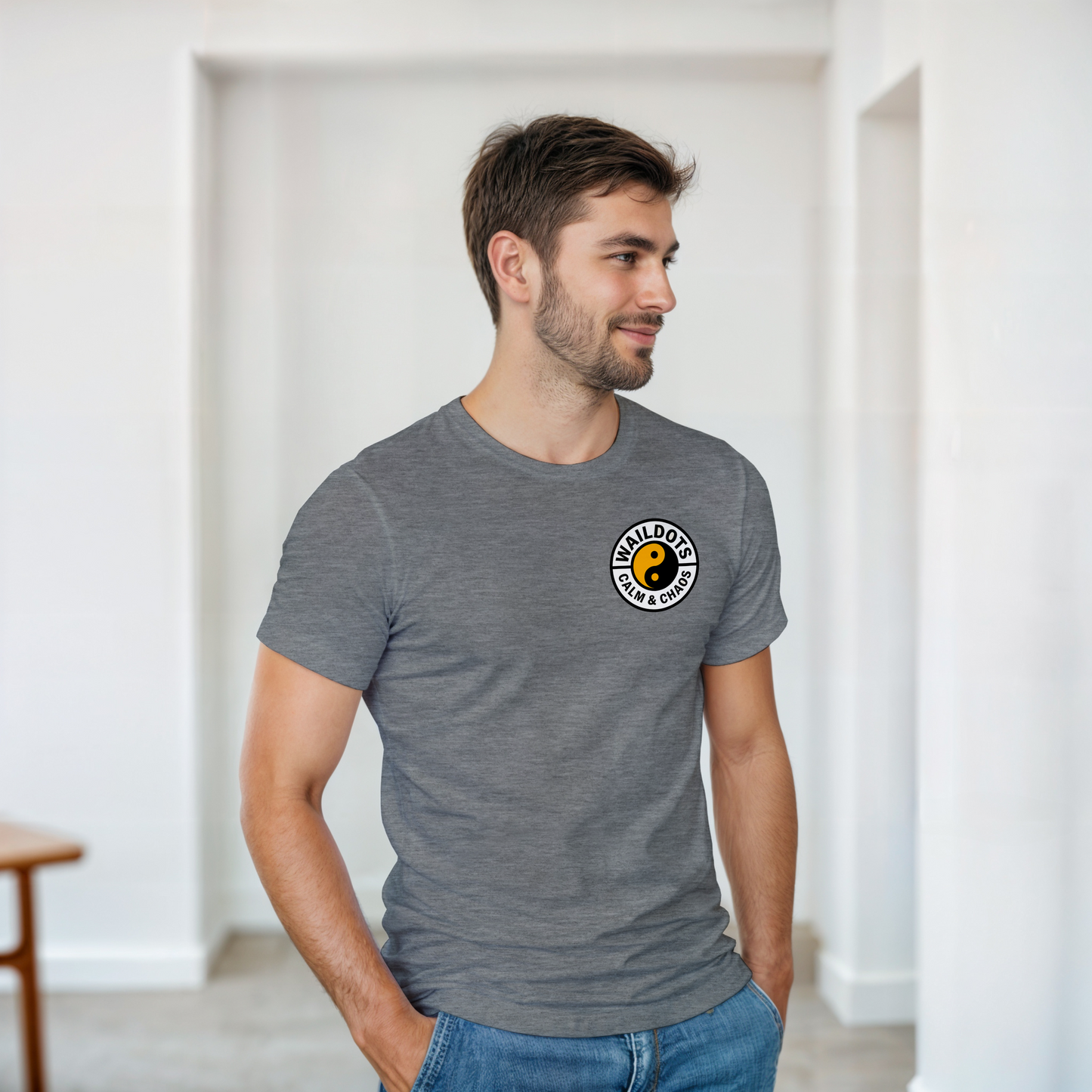 Camiseta Chaos Inside con Tigre Blanco | Waildots