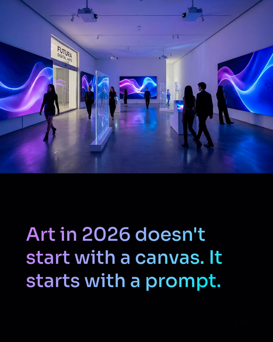 The Art Room 13: Art in 2026 doesnt start with a canvas. It starts with a prompt