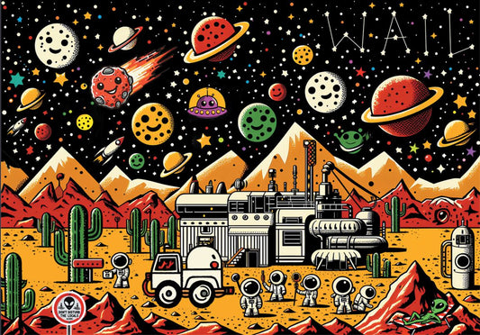 Mars Odyssey | Poster Marte pop art