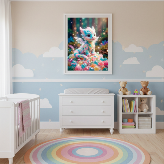 Dragón de algodón de azúcar de colores | Sugar Dragon