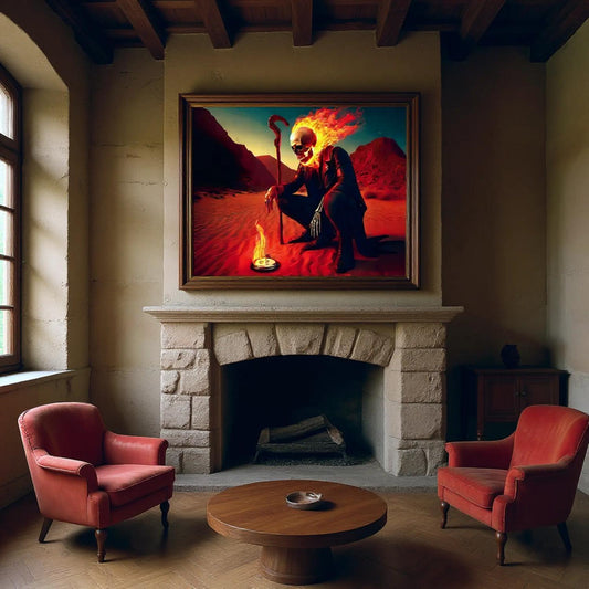 The Course of Time – Dark Art, Skull in Flames & Apocalyptic Desert