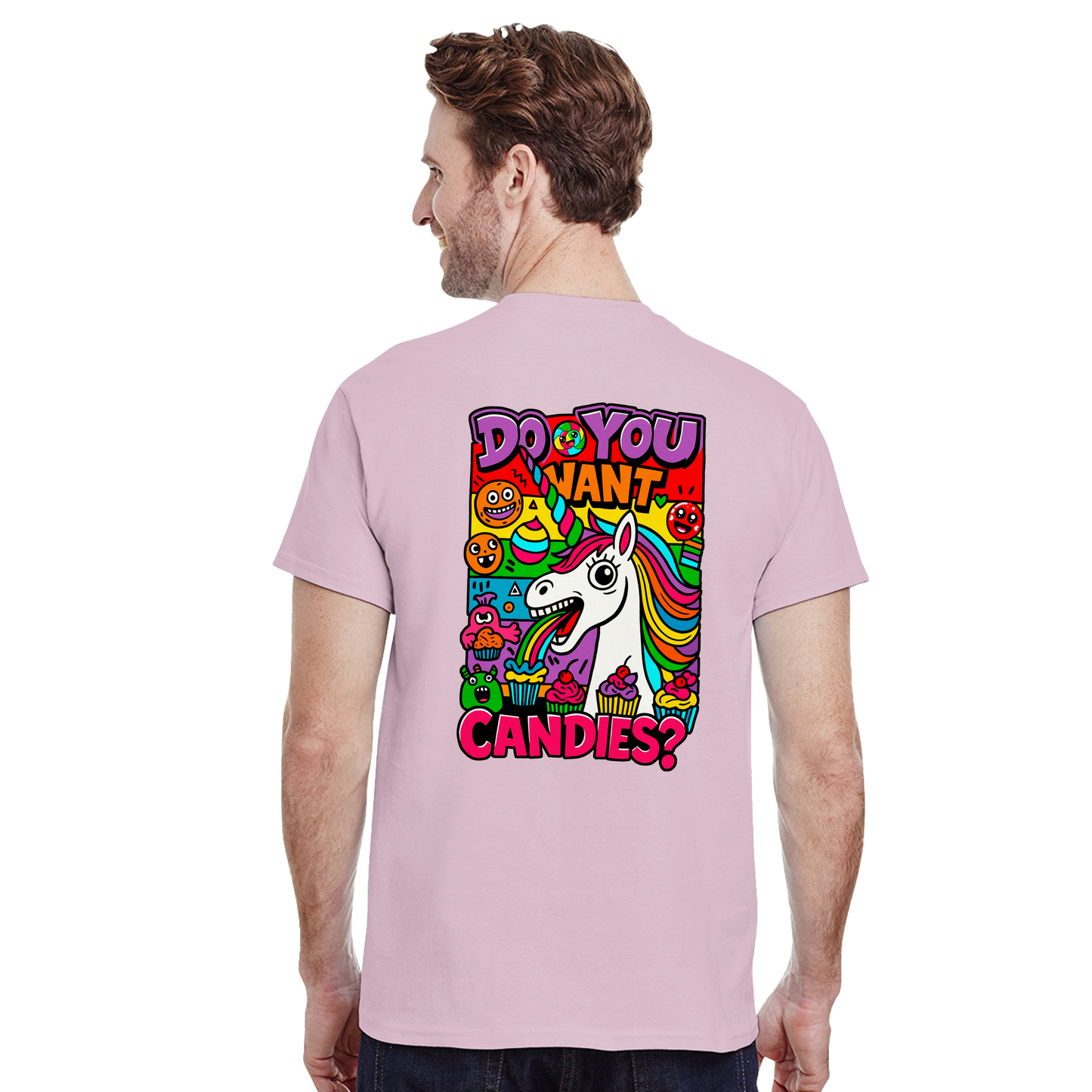 Camiseta Unicorn Candies | Unicornio Kawaii Divertido | Waildots