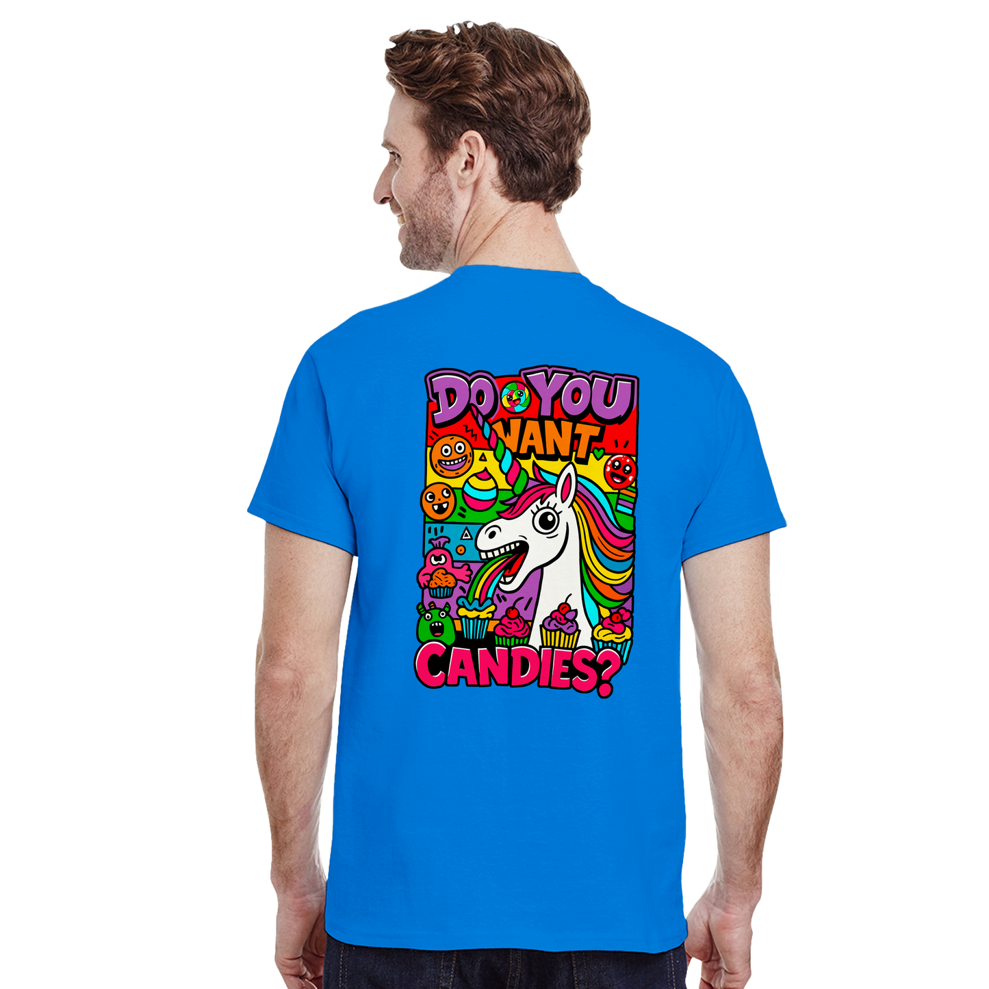 Camiseta Unicorn Candies | Unicornio Kawaii Divertido | Waildots