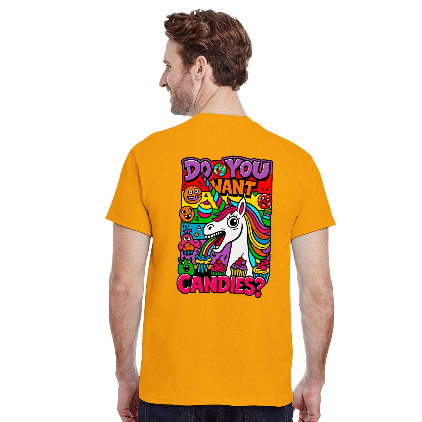 Camiseta Unicorn Candies | Unicornio Kawaii Divertido | Waildots