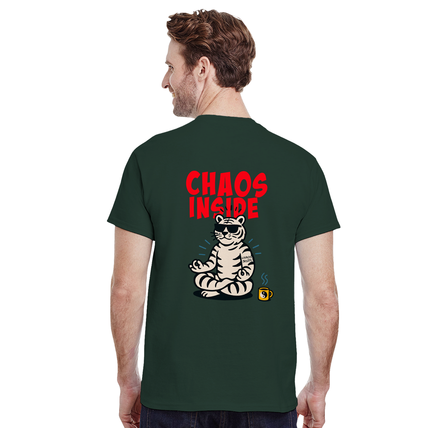 Camiseta Chaos Inside con Tigre Blanco | Waildots