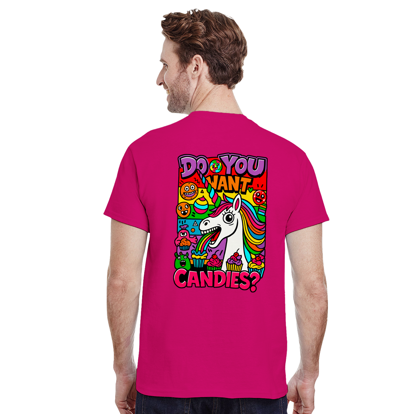 Camiseta Unicorn Candies | Unicornio Kawaii Divertido | Waildots