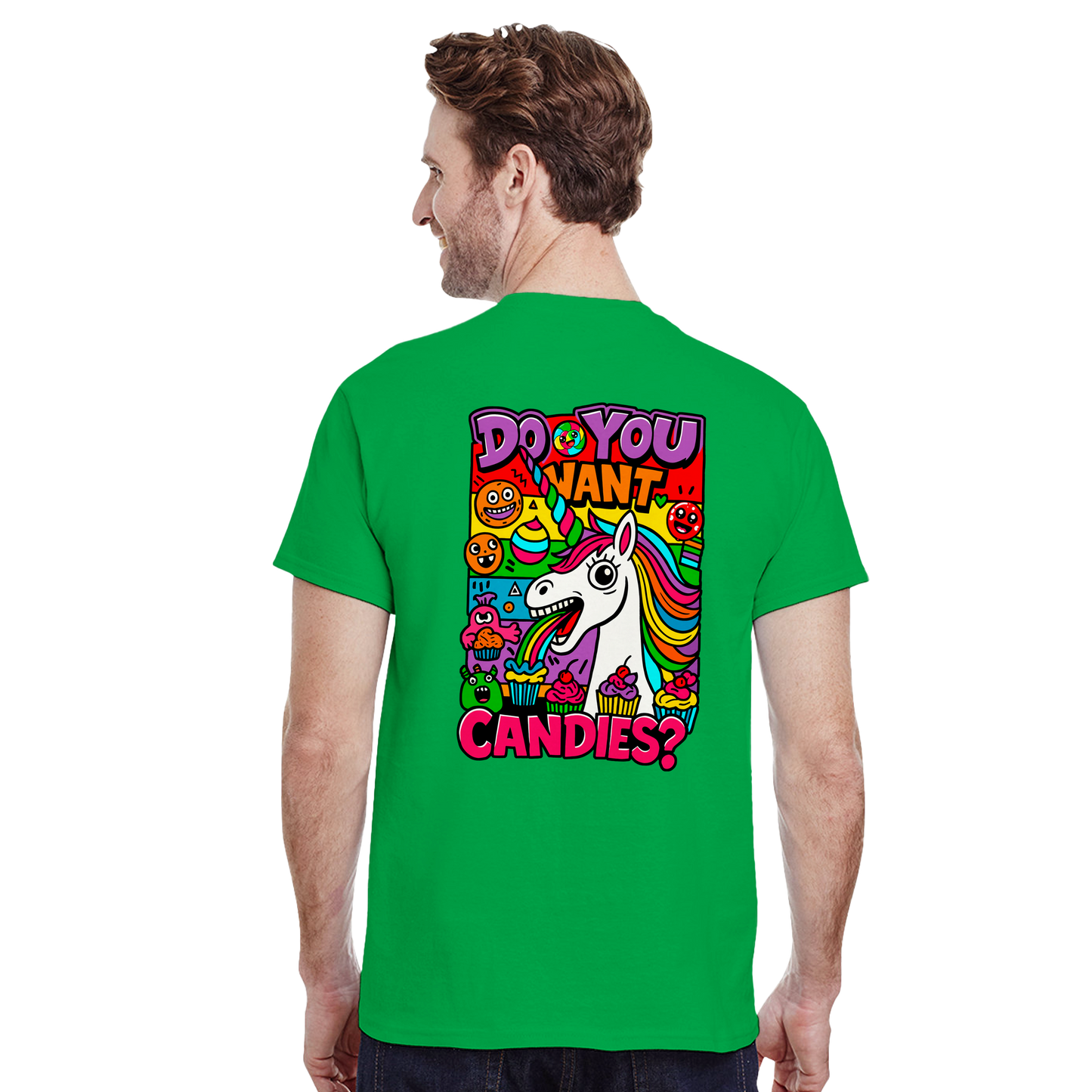 Camiseta Unicorn Candies | Unicornio Kawaii Divertido | Waildots