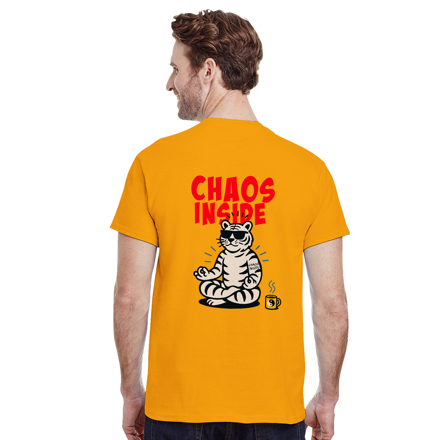 Camiseta Chaos Inside con Tigre Blanco | Waildots