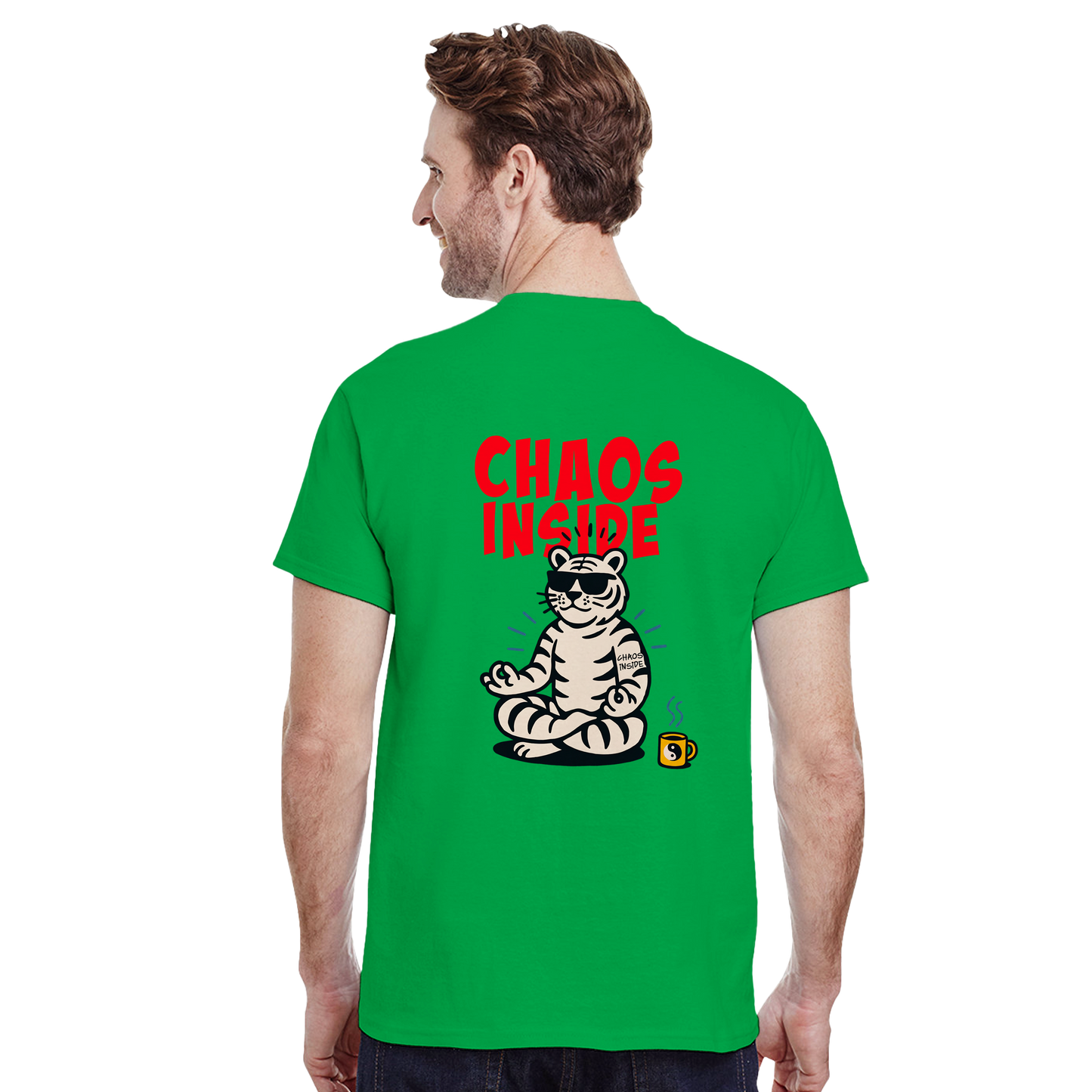 Camiseta Chaos Inside con Tigre Blanco | Waildots