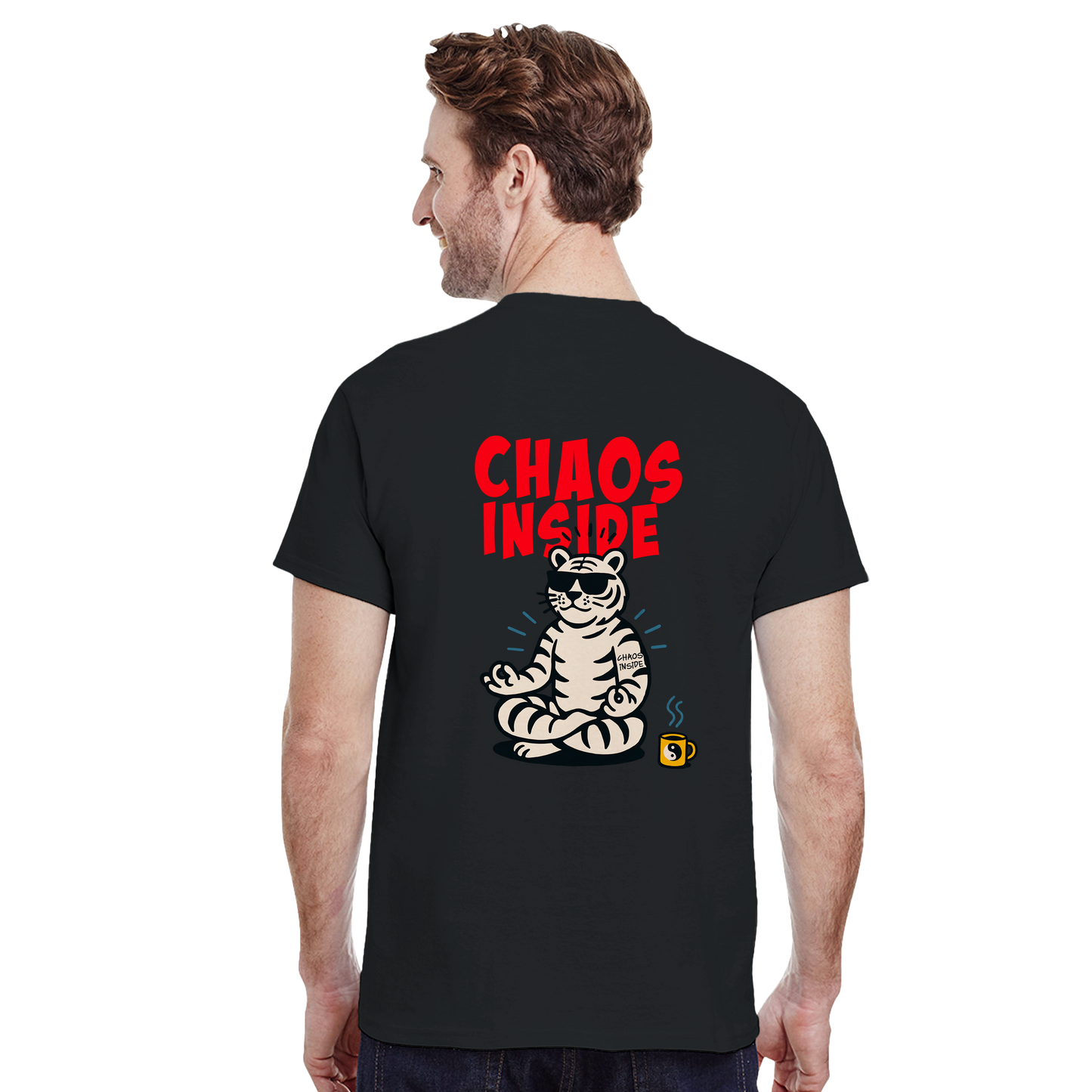 Camiseta Chaos Inside con Tigre Blanco | Waildots
