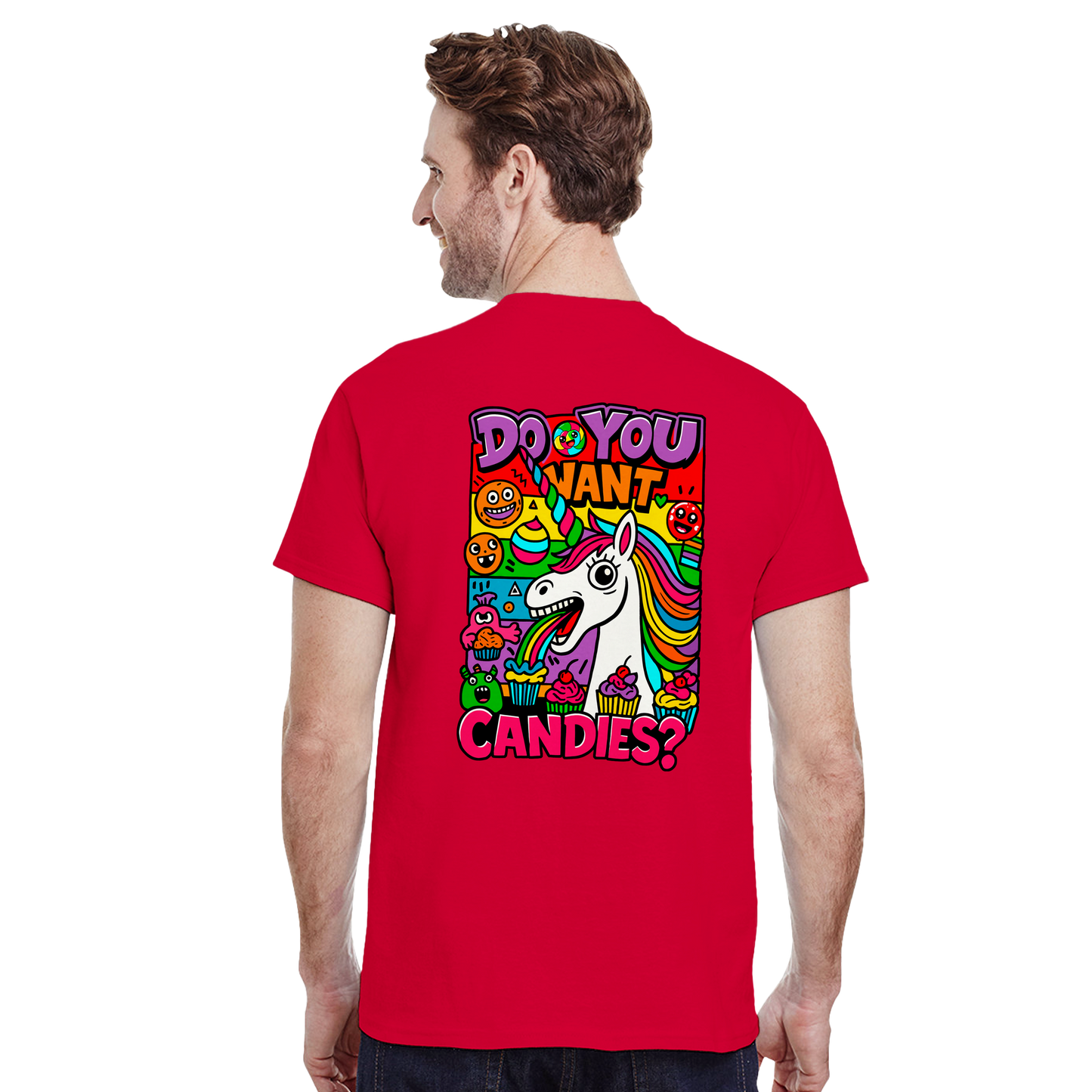 Camiseta Unicorn Candies | Unicornio Kawaii Divertido | Waildots