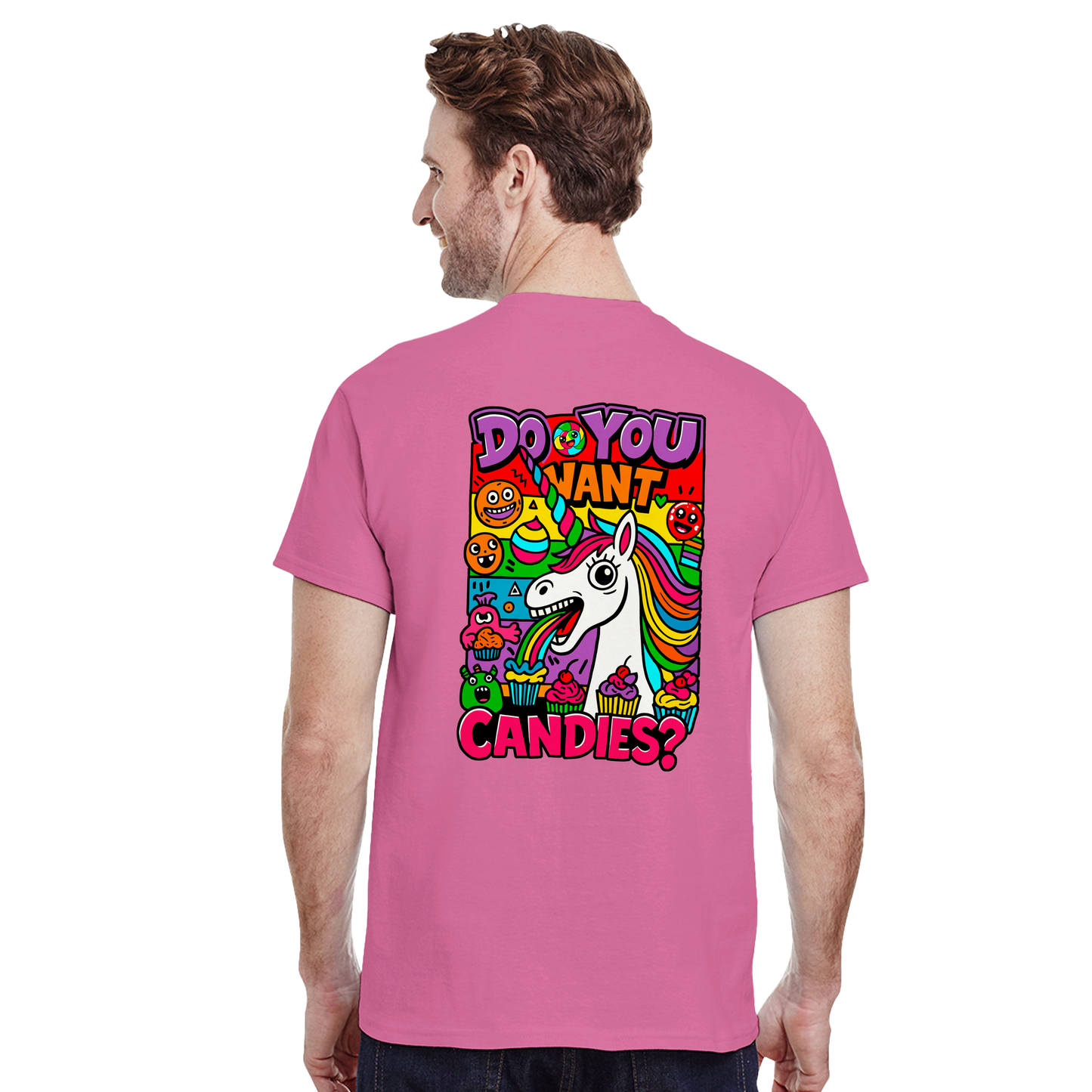 Camiseta Unicorn Candies | Unicornio Kawaii Divertido | Waildots