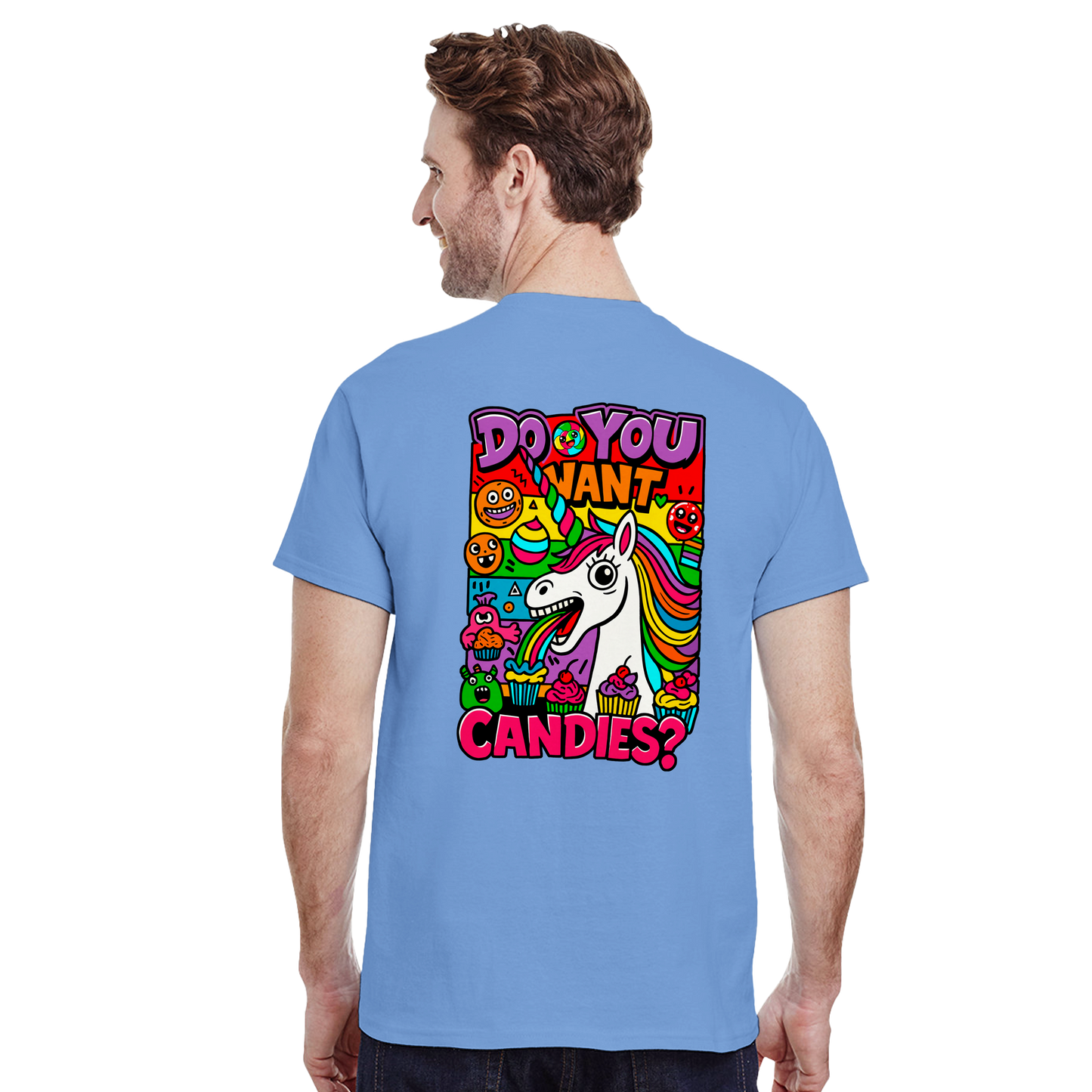 Camiseta Unicorn Candies | Unicornio Kawaii Divertido | Waildots