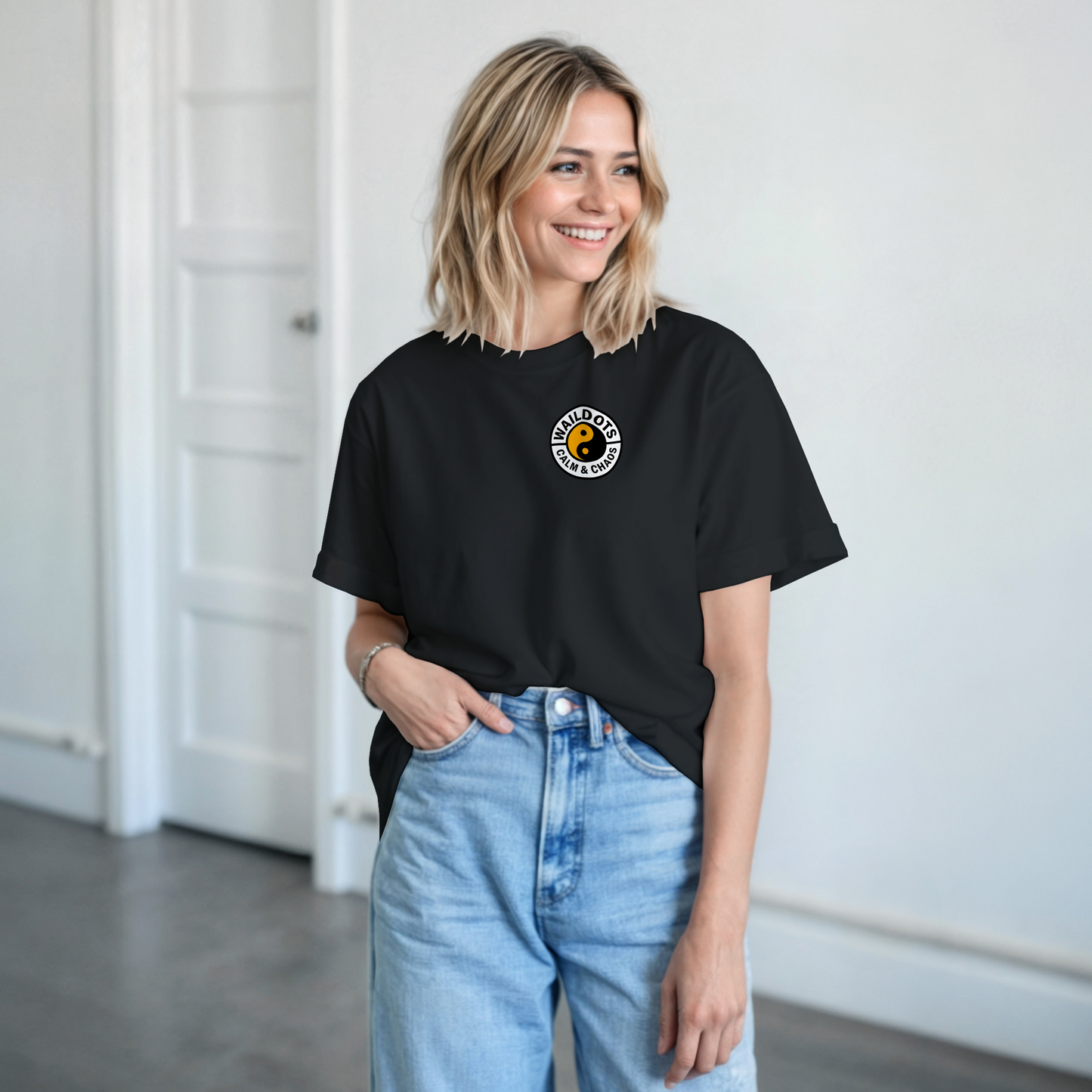 Camiseta Chaos Inside con Tigre Blanco | Waildots