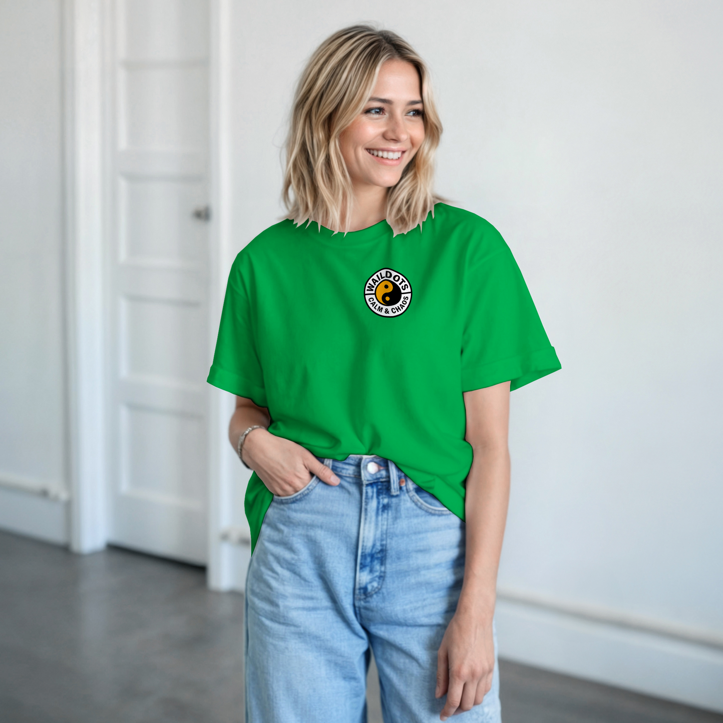 Camiseta Chaos Inside con Tigre Blanco | Waildots