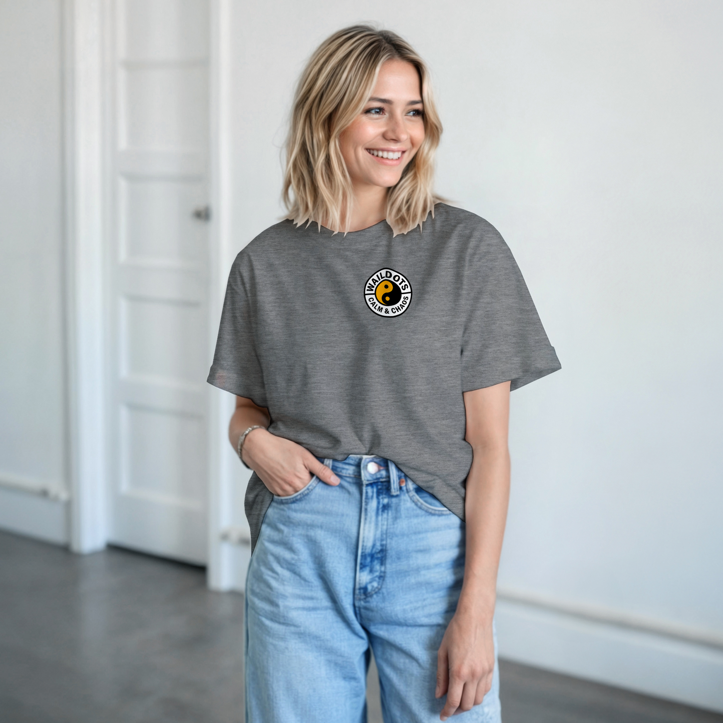 Camiseta Chaos Inside con Tigre Blanco | Waildots