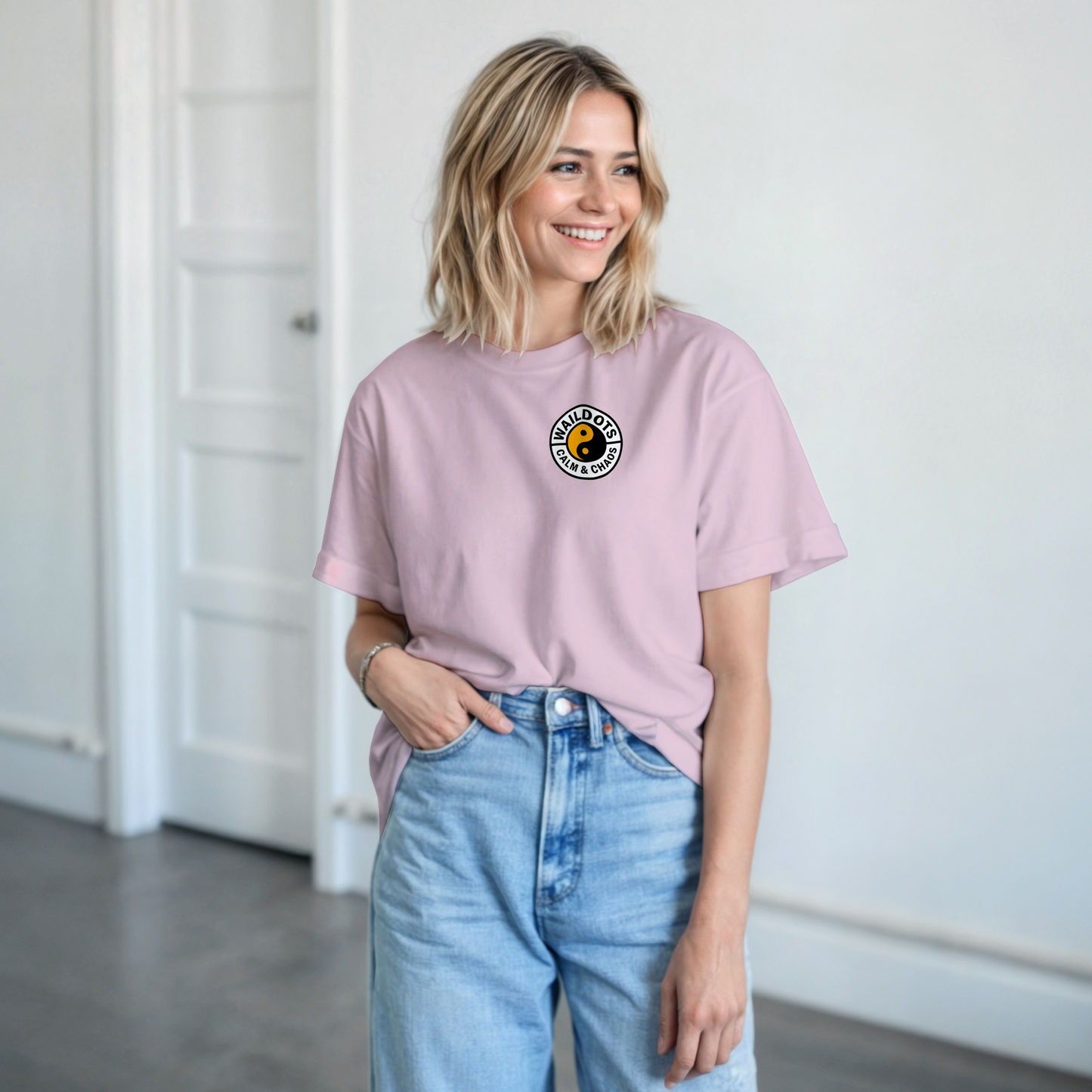 Camiseta Chaos Inside con Tigre Blanco | Waildots