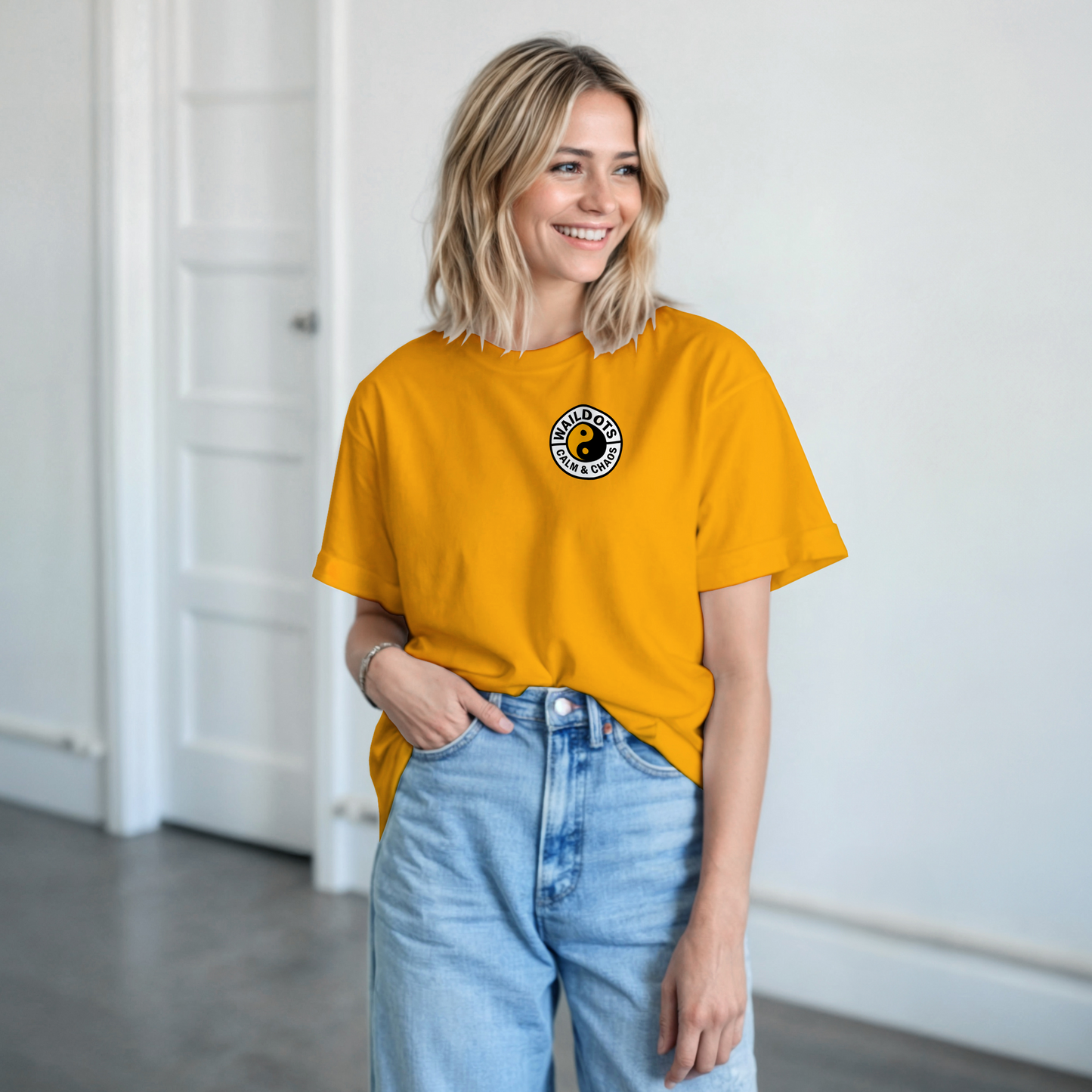Camiseta Chaos Inside con Tigre Blanco | Waildots