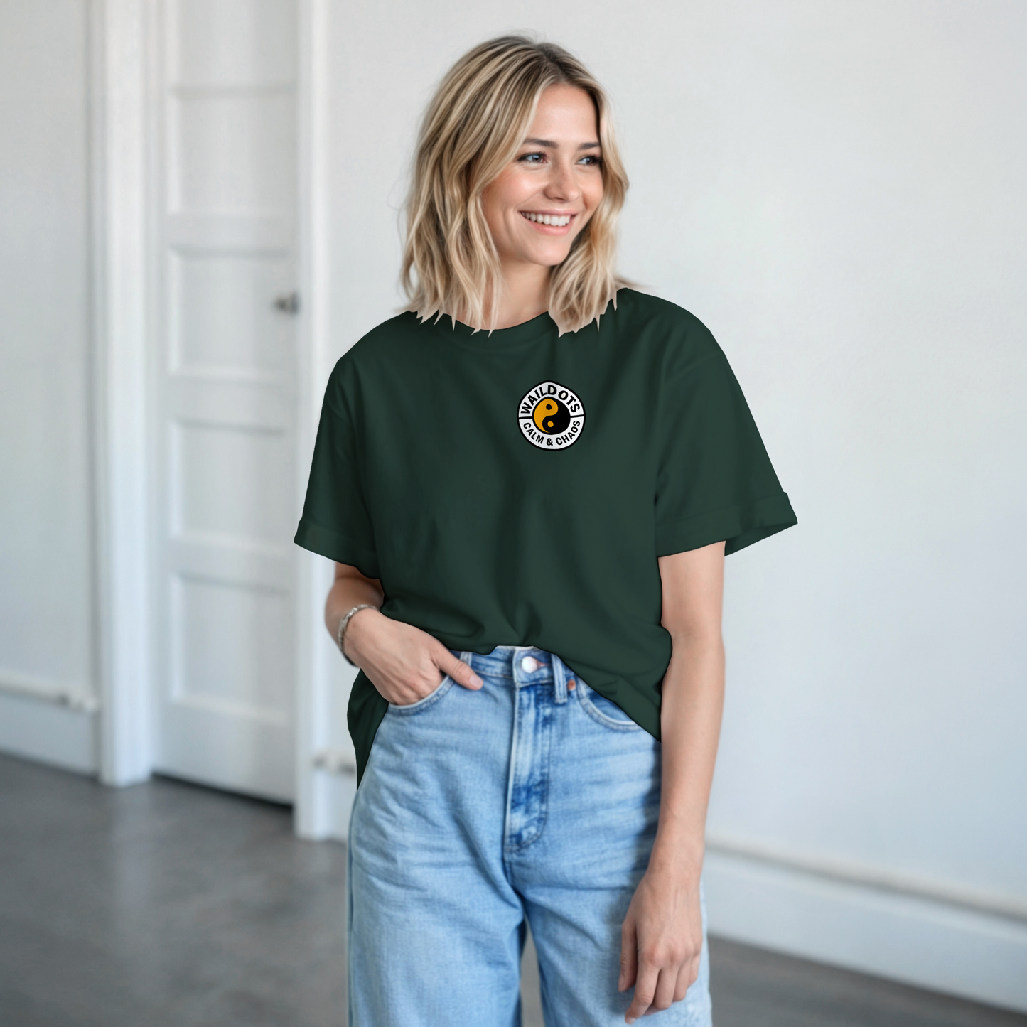 Camiseta Chaos Inside con Tigre Blanco | Waildots