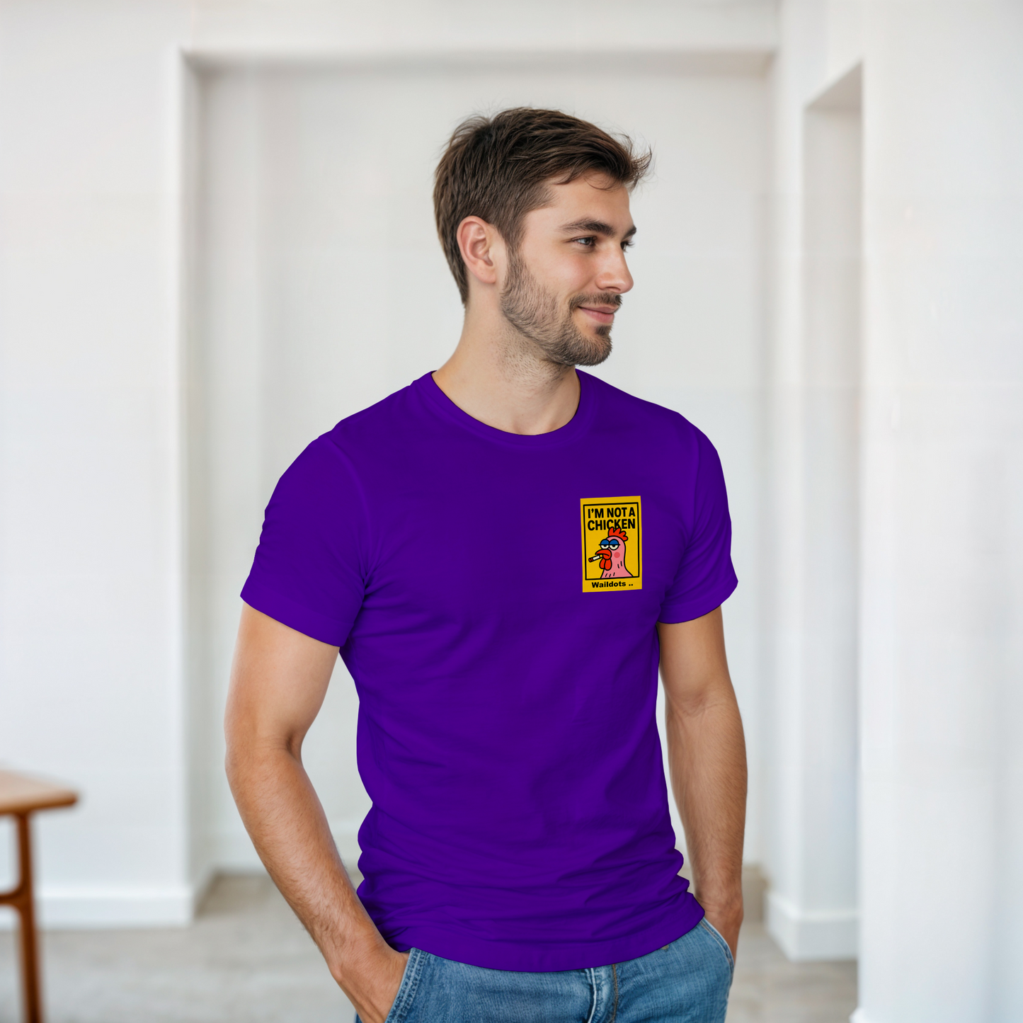 Camiseta "I'm a Flamingo" | Waildots – Diseño divertido de Gallina con estampado graffiti