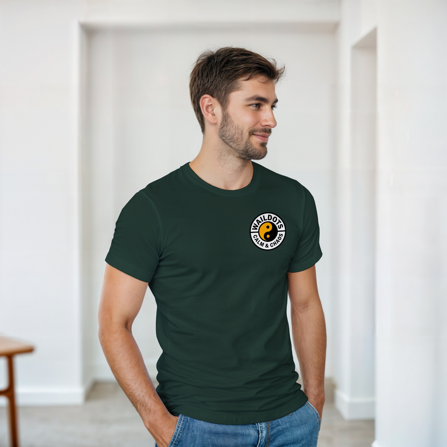 Camiseta Chaos Inside con Tigre Blanco | Waildots