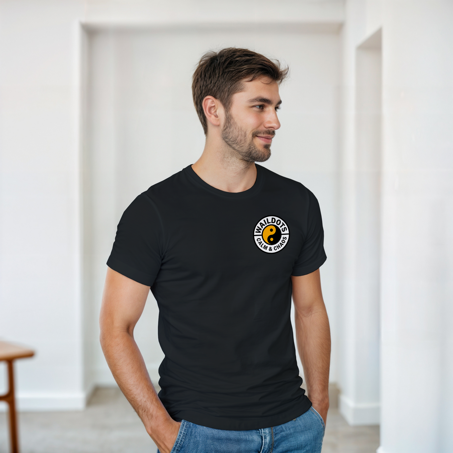 Camiseta Chaos Inside con Tigre Blanco | Waildots