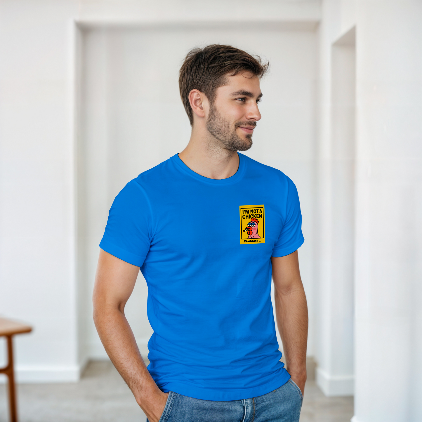 Camiseta "I'm a Flamingo" | Waildots – Diseño divertido de Gallina con estampado graffiti