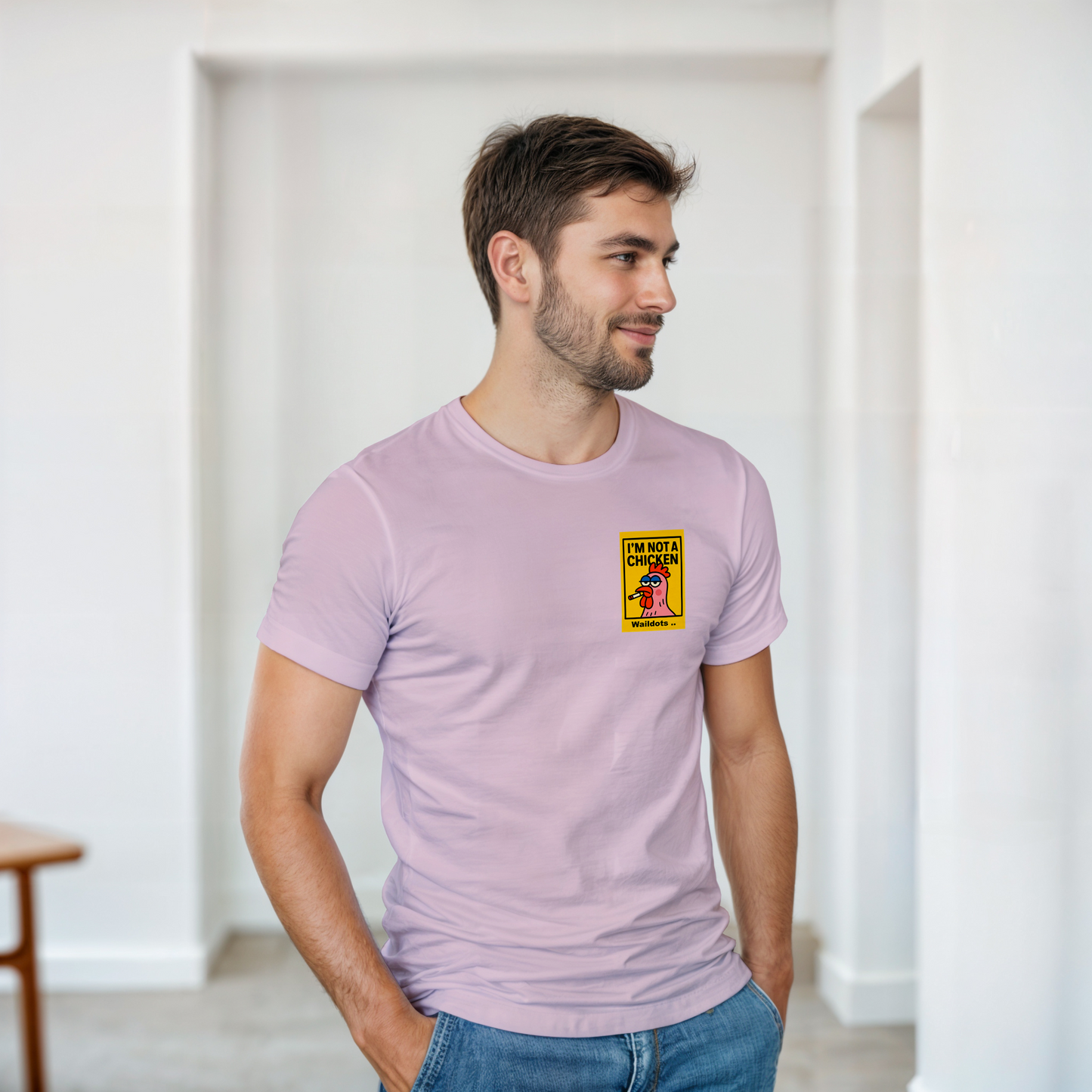 Camiseta "I'm a Flamingo" | Waildots – Diseño divertido de Gallina con estampado graffiti